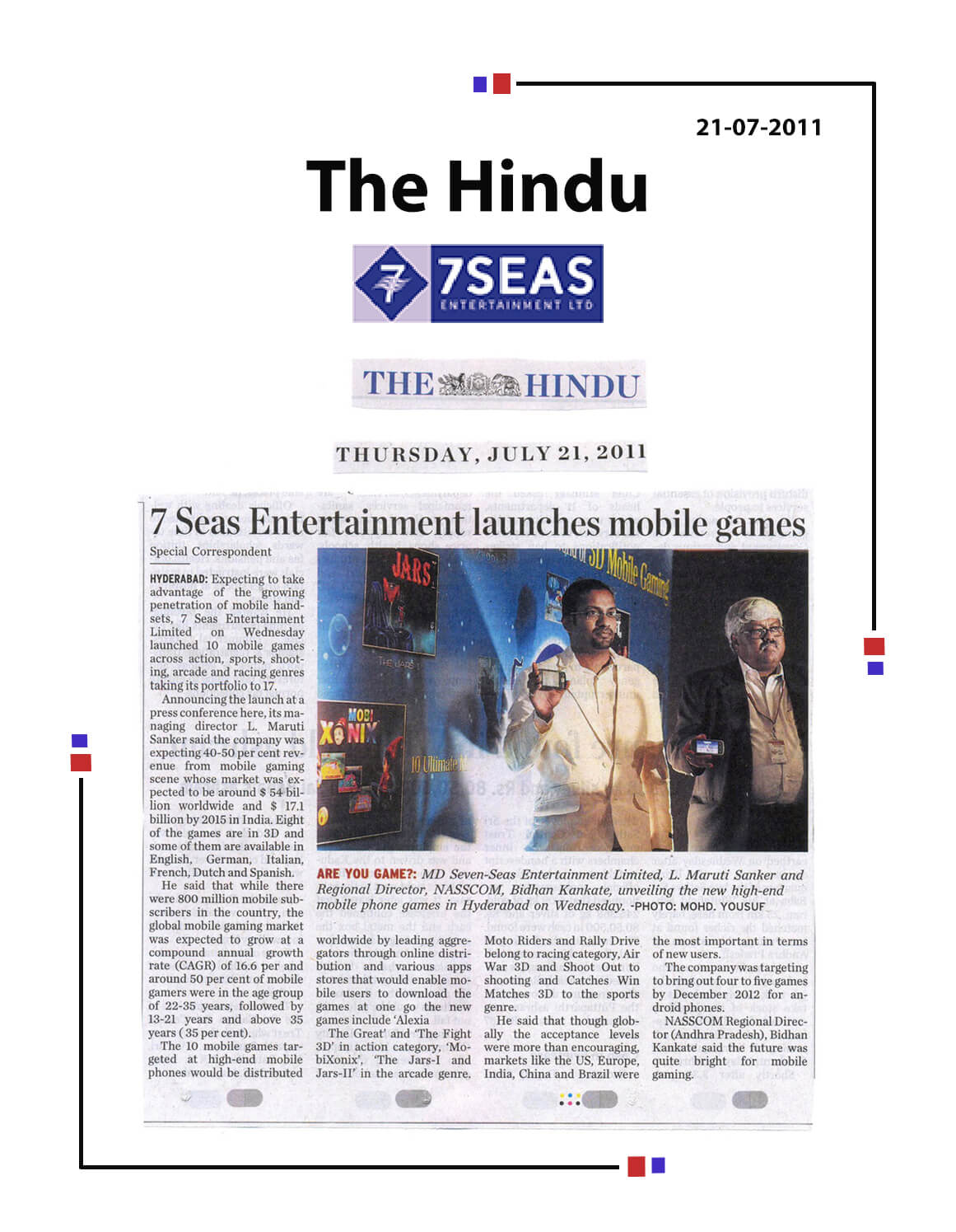 7Seas Entertainment Launches Mobile Games